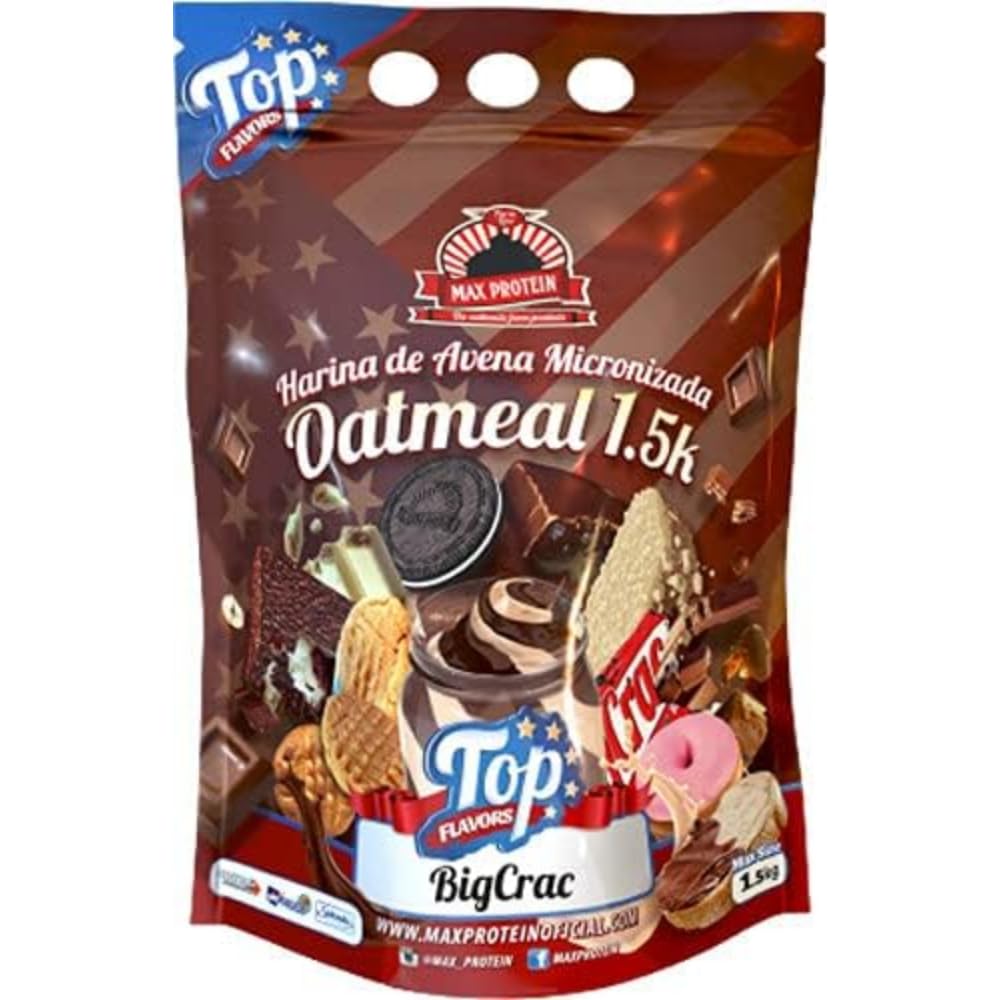 Max Protein Oatmeal Top Flavors 15kg Crunchy White Chocolate Nougat Bag 15kg 300g