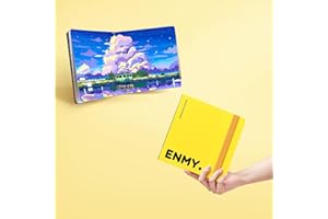 ENMY Acrylic Marker Sketch Pad, 3×3 inch Bleed-Proof Marker Paper,140lb/300gsm Heavyweight Sketchbook, 30 Sheets Drawing Pad 
