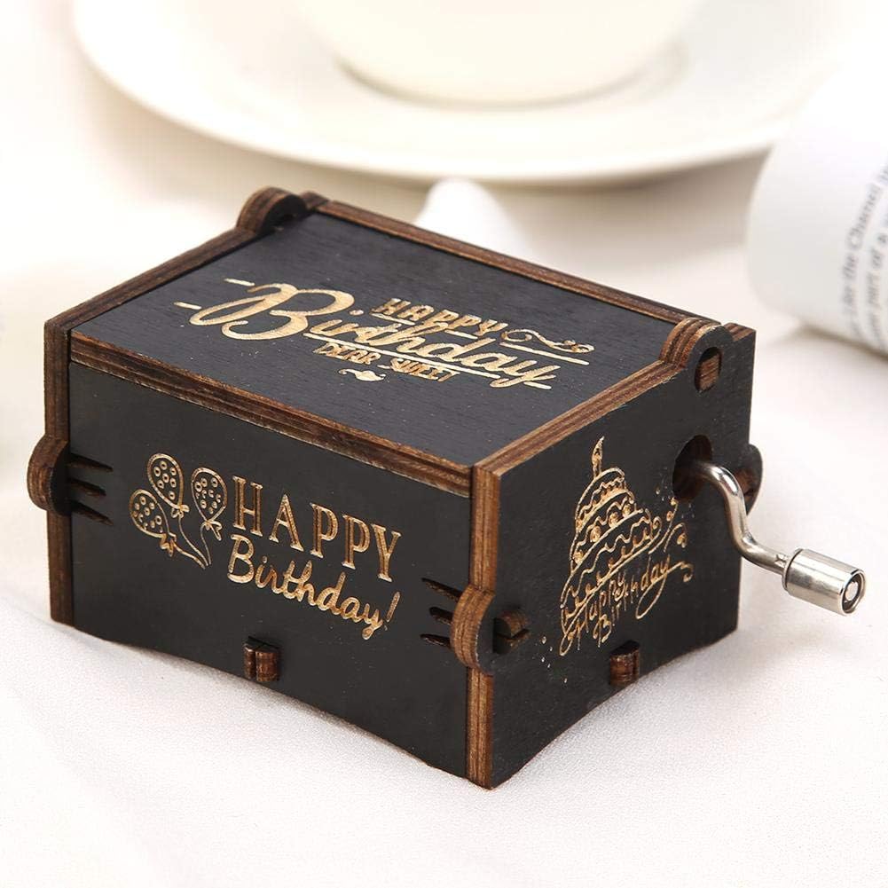 Ameublement Et Decoration Boites A Musique Et Figurines Napravi Rs Boite A Musique En Bois A Manivelle Joyeux Anniversaire Oreforde Boite A Musique Gravee Cadeau Pour Amis Et Enfants