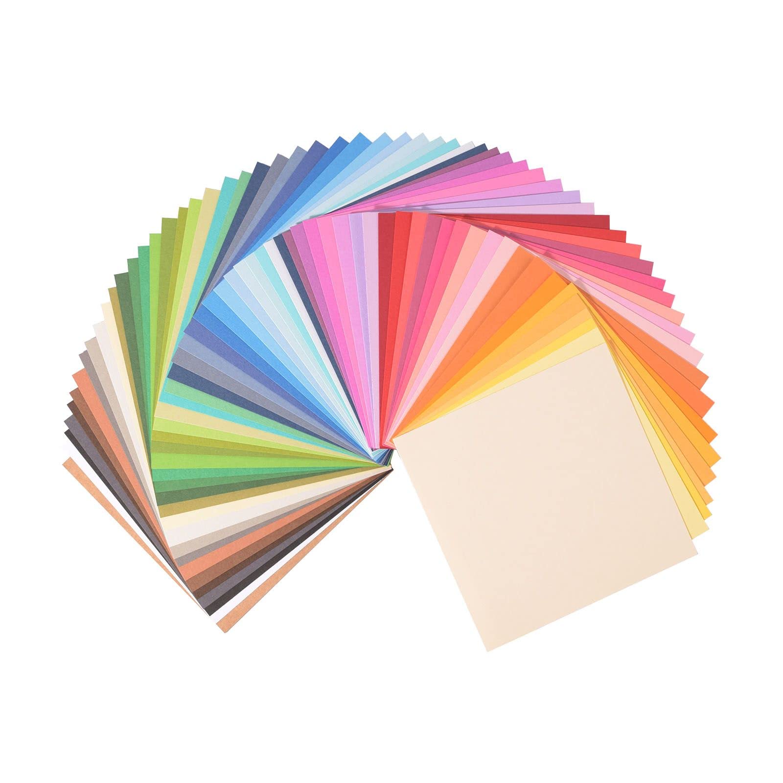 Florence Cardstock Smooth Multicoloured - Coloured Card Making Supplies 6 x 6 inch - Assorti - 60 Sheets - Coloured Paper for Scrapbooking, Card Making and Other Paper Crafts - 216 GSM