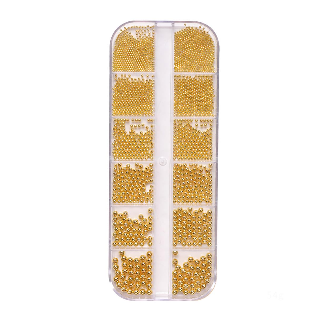 Photo 1 of 0.8mm Gold Nail Charms Caviar Beads for Nails 6 Sizes Mini Small Stainless Steel Beads Nails Art Decorations Gun Grey DIY Tool Nail Studs Accessories Gold Charms for Nails (Light Gold)