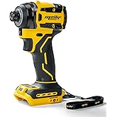 Chicmall 1/4-Inch Impact Driver Compatible with Dewalt 20V 60V Max Battery (Tool Only), 2212 in-lbs Torque, 4-Speed, Brushless Motor, LED Light