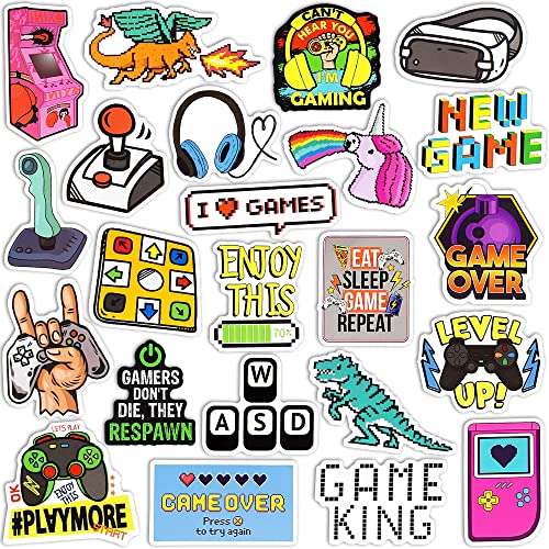 SUSIHI Video Game Stickers for Water Bottles Stickers for Kids Adult