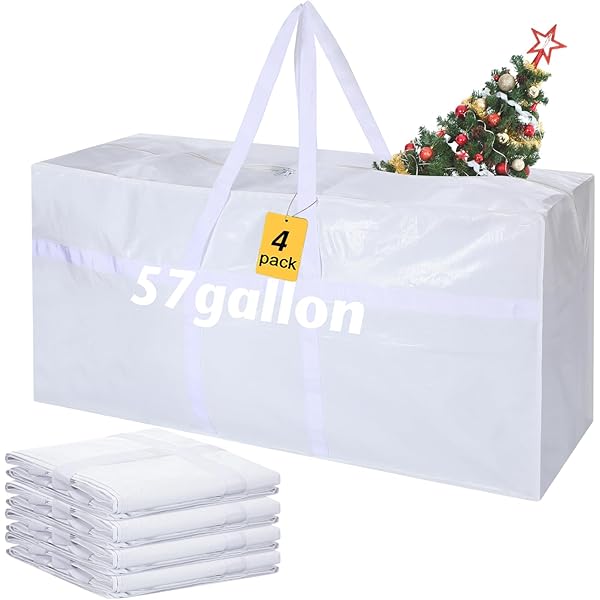 Amazon.com: Clysee 4 Pcs 66 Gallon Large Moving Bags with Zipper