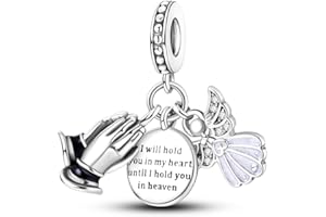 Parmuz 925 Sterling Silver Charm for Bracelet Necklace Dangle Love Mom Ocean travel Butterfly Party Charm Beads Pendants DIY Jewelry for Women