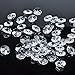MISHIN 18mm Clear Crystal 2 Hole Octagon Beads Glass Chandelier Decorations Parts,Pack of 50