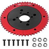 VCUJSUC Universal 35 Chain 53T Split Sprocket with Adapter for Predator 212cc 196cc 79cc Go Kart Mini Bike CT200U-EX CT200U BT200X CT100U MB200 MBX11 Motorcycle Black