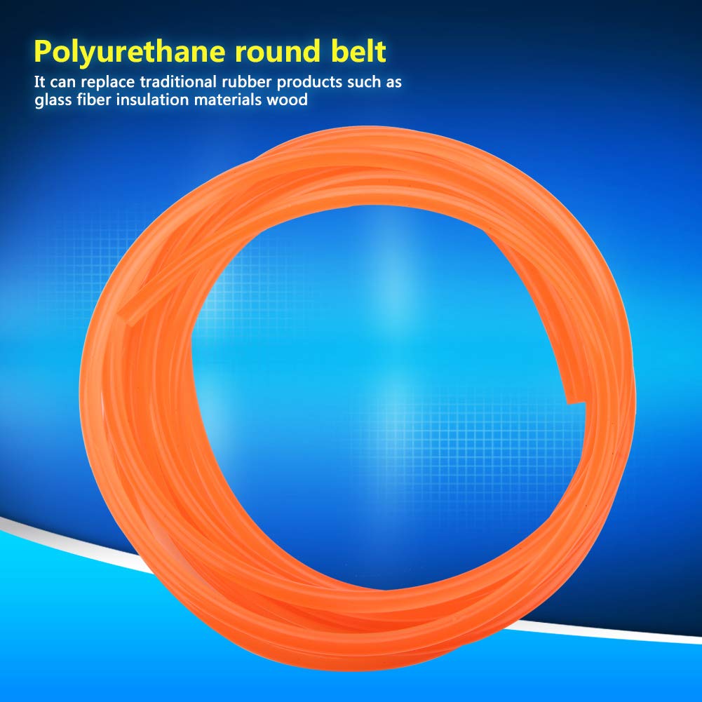 8mm5m Smooth Surface HighPerformance PU Transmission Belt Urethane Round Belt for Drive