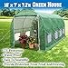 BenefitUSA Multiple Size Large Greenhouse Walk in Outdoor Plant Gardening Hot Greenhouse (16'x7'x7')