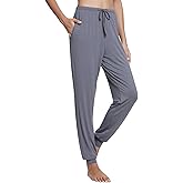NACHILA Women's Pajamas Pants Soft Joggers Cooling Sleep Pants Comfy Pj Bottoms,Viscose Made from Bamboo S-XL