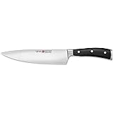 WÜSTHOF CLASSIC IKON 8 Inch Chef’s Knife | Full-Tang Half Bolster 8" Cook’s Knife | Precision Forged High-Carbon Stainless St