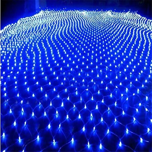 REDOI Christmas Flash Network Fairy Series Lamp Wedding 8 Flash Mode Controller Waterproof 23m (Blue, Warm White) , Blue