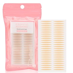 Lace One-sided Sticky Double Eyelid Tapes Extra Eye Makeup, Instant Eyelid Lift Without Surgery for Slight Heavy Sagging/Hooded/Droopy/Uneven Eyelids, Medim