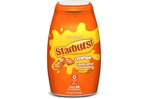 Starburst Singles To Go Liquid Water Enhancer, 1.62 Fl. Oz (1-Pack), Orange, Low Calorie, Zero Sugar Drink Enhancer