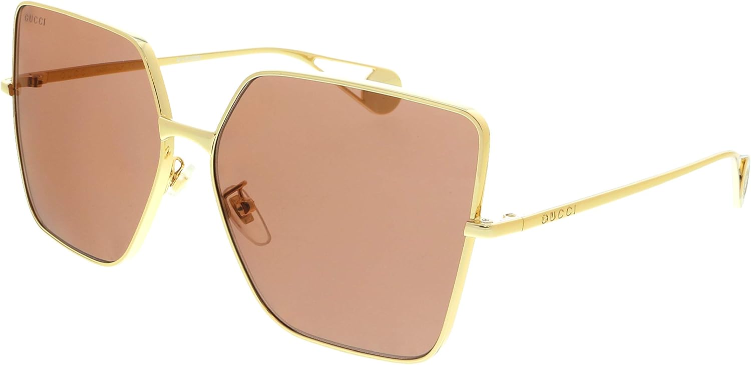 red oversized gucci sunglasses