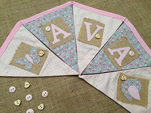 Personalised Bunting - Pink and Blue