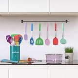 Umite Chef 15pcs Silicone Kitchen Utensil Set, Heat Resistant, Multicolor view 7
