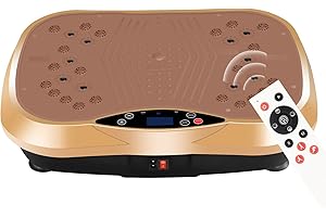 YOKELE Vibration Plate Exercise Machine - Full Body Workout Vibration Platform with Loop Bands & Remote Control for Home Fitness & Weight Loss & Muscle Toning