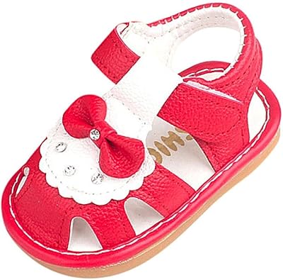 infant red sandals