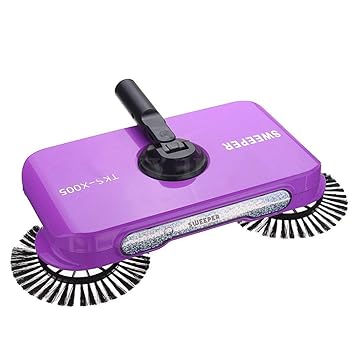 Tpcs Sweeper Hand Push Vacuum Floor Cleaner Automatic Dustpan