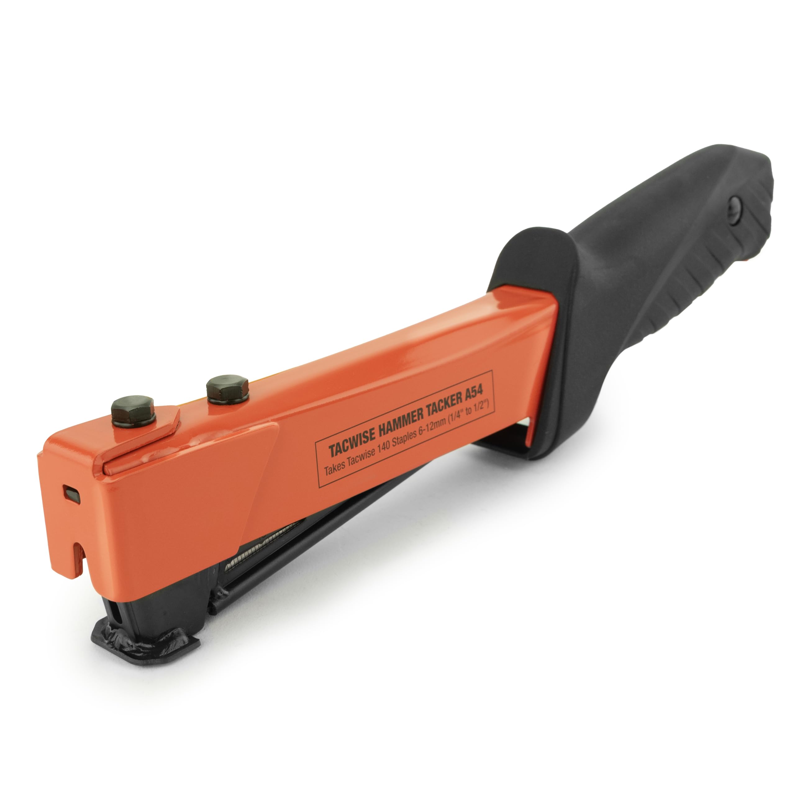Tacwise 1173 A54 Heavy Duty Hammer Tacker, Uses Type 140 / 6 - 12 mm Staples, Orange / Black