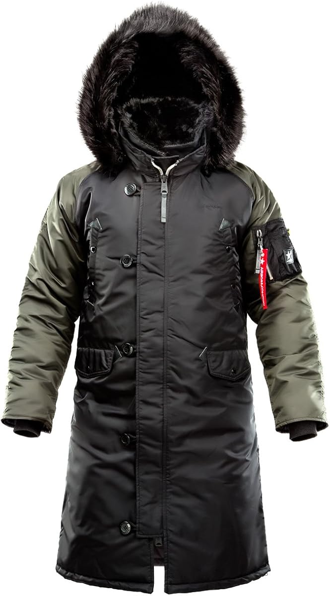 AIRBOSS Mens Parka N-7B Challenger Long 