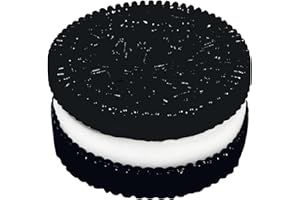 TFANGHAO Biscuit Stress Relief Toy,Pinching Sandwich Simulation,Ultra-Soft Decompression Venting Toy Fun and Effective Stress Relief for All Ages Perfect for Home Office or Travel (Black)