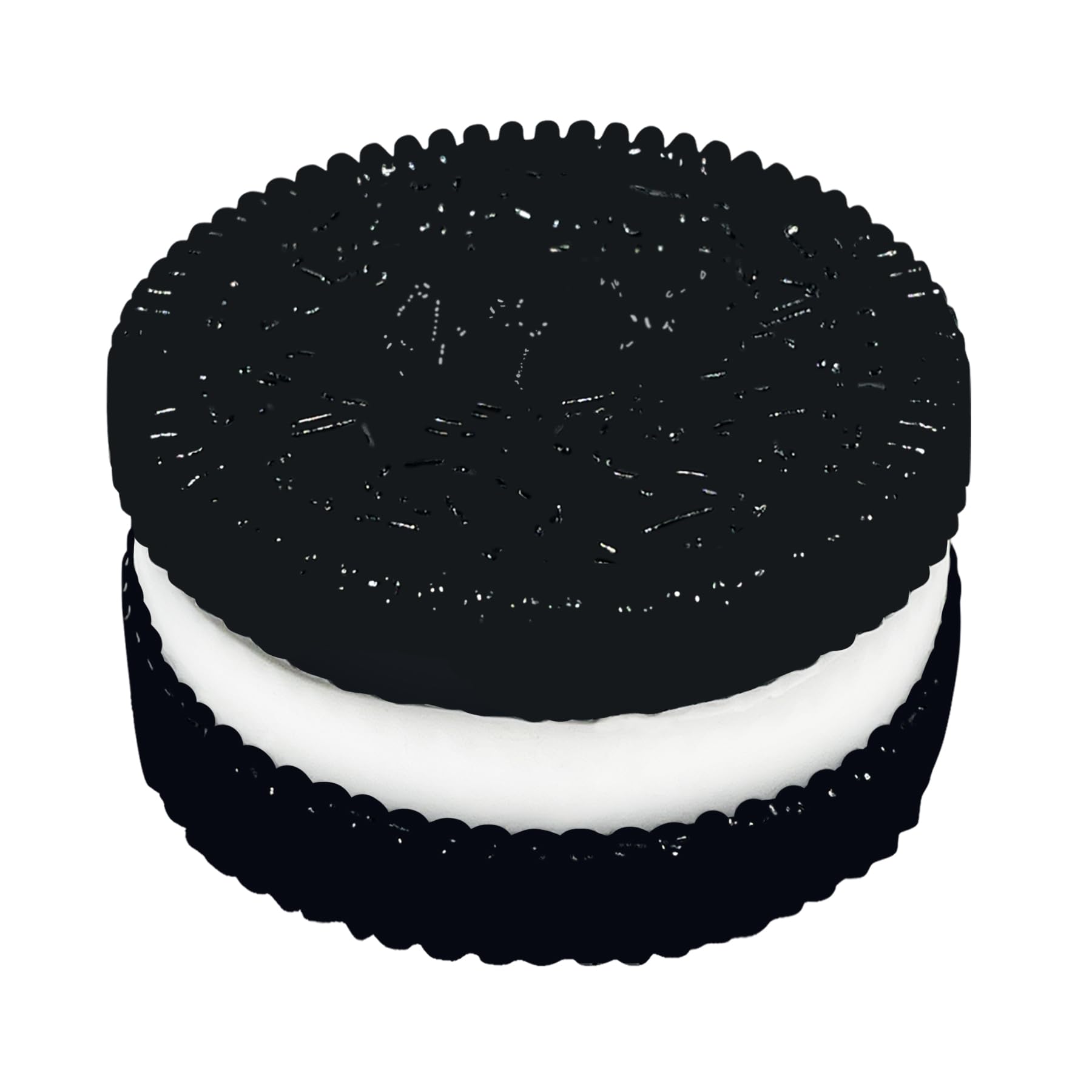 Photo 1 of Biscuit Stress Relief Toy,Pinching Sandwich Simulation,Ultra-Soft Decompression Venting Toy Fun and Effective Stress Relief for All Ages Perfect for Home Office or Travel (Black)