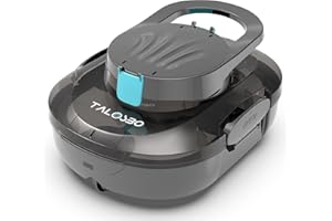 TALOSBO Pleco S1 Cordless Robotic Pool Cleaner, Lasts 75-80Min Small Pool Vacuum for Above-Ground Pools up to 645 Sq.ft, Lightweight, Auto-Parking