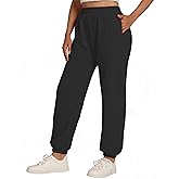 skytiebee Women's Sweatpants Fleece Lined Baggy Joggers Sweat Pants High Waisted Lounge Cinch Bottoms with Pocket, S-XL