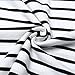 FUNOC® Women Summer Beach Dress Party Short Sleeve Stripe Blouse Mini Sundress, BLK/WHT, Med