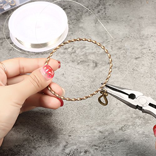 ARTISTORE Jewelry Making Kit 900 Pcs Jewelry Making Supplies Kit Jewelry Findings Kit - Jewelry Repair Tools with Accessories, Beading Wires and Threads-3 Colors, 24 Different Styles Jewelry Findings