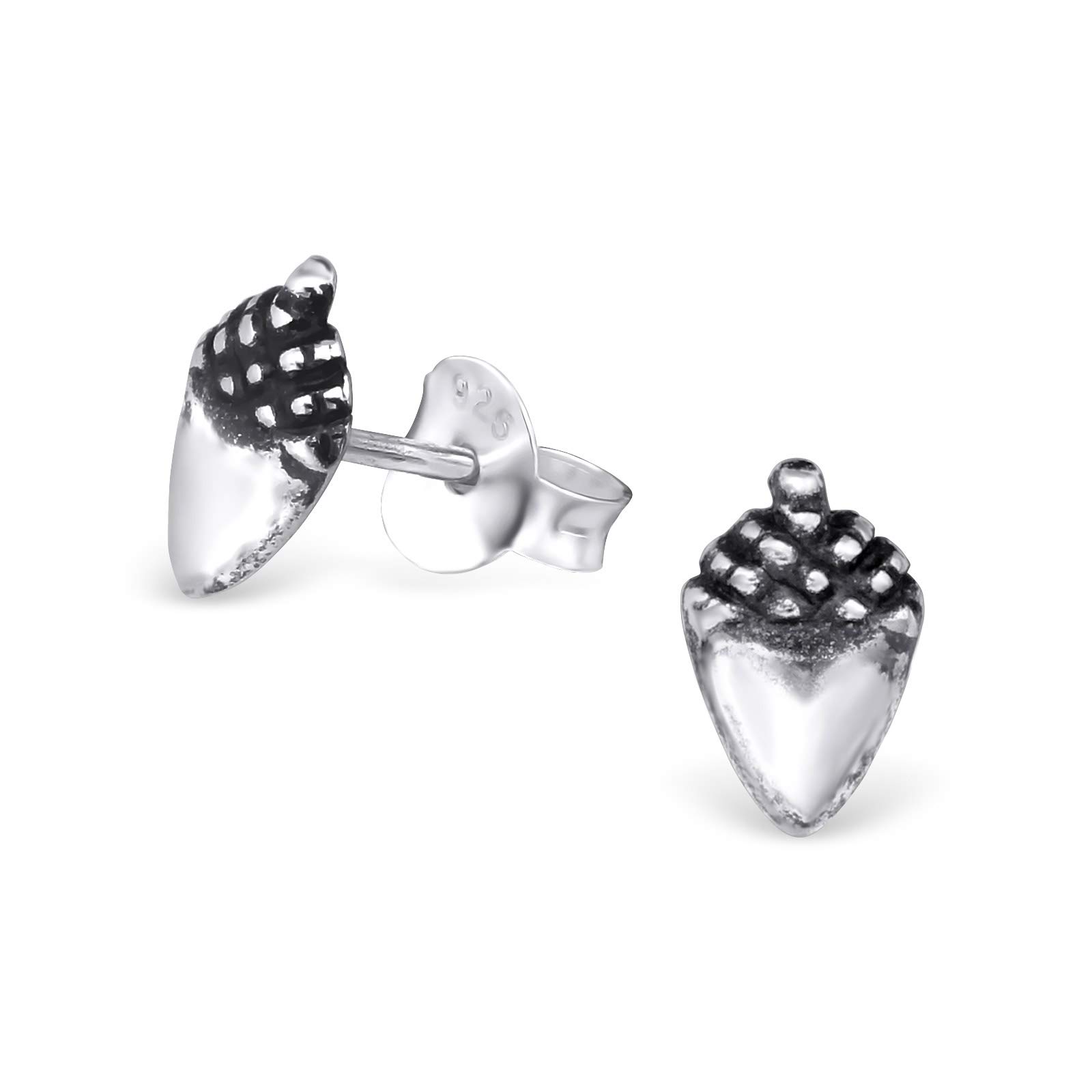 925 Sterling Silver Women Acorn Stud Earrings for Women & Girls – Gift-Ready Jewellery by The Rose & Silver Company
