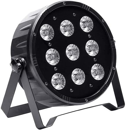 uking par led luz de escenario 9 x 10w led rgbw iluminacion focos de discoteca con dmx 512 sonido activado para luz dj disco boda bar fiesta luces de