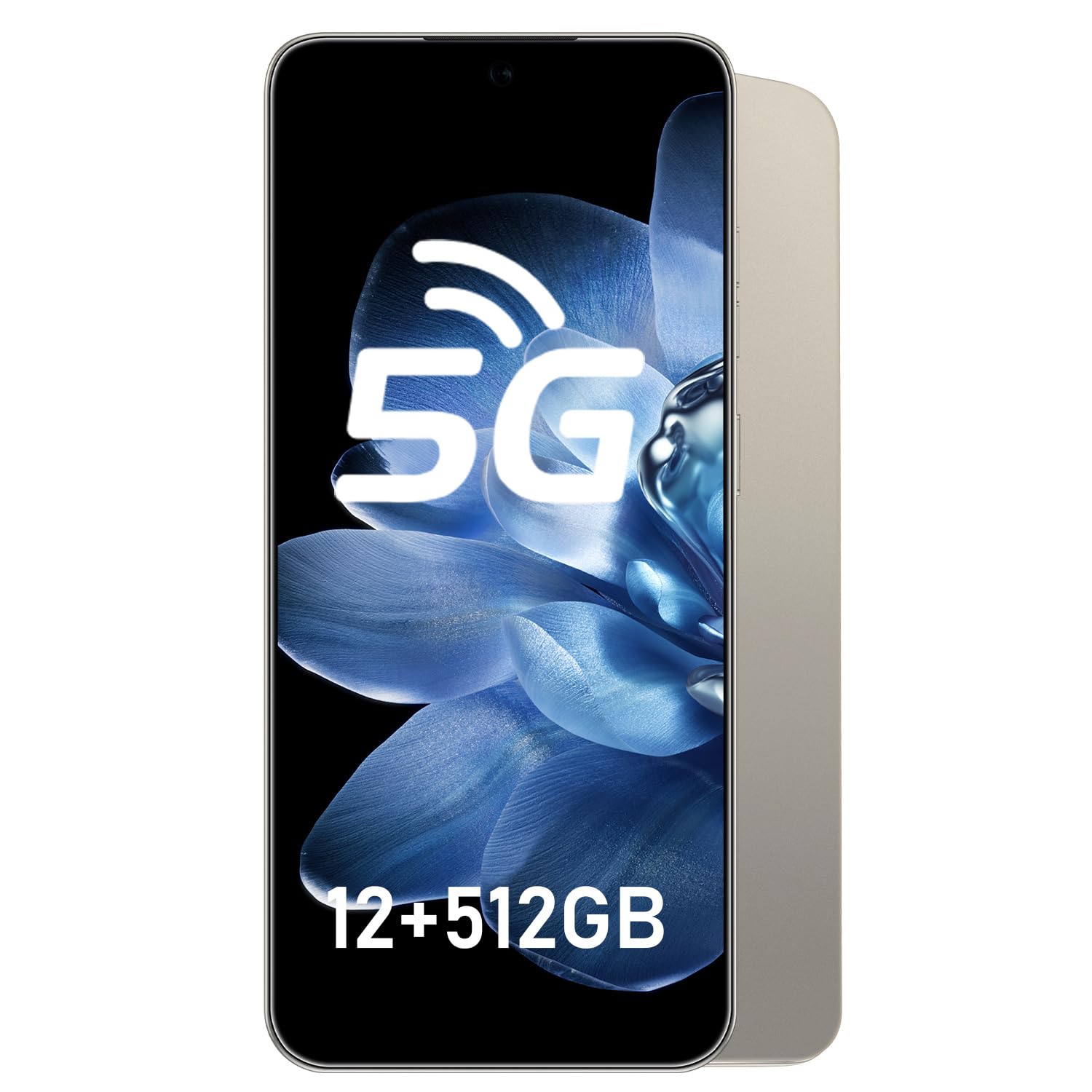 Photo 1 of JQAKP 16PROMA X 5G Phone,Smartphone Unlocked Cell Phone 12GB+512GB/6.99“ HD Screen Display/68MP+108MP Camera/7000 mAh, Dual SIM Card/Face Unlock/Fingerprint Button Unlock-and take Photos (Gray)