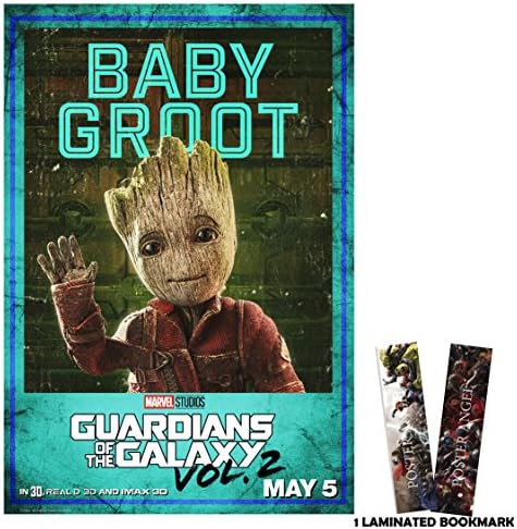 Guardian of the Galaxy 2 (Vol. 2) (2017) - Baby Groot - 13 in x 19 in Movie Poster Flyer BORDERLESS + Free Bookmark