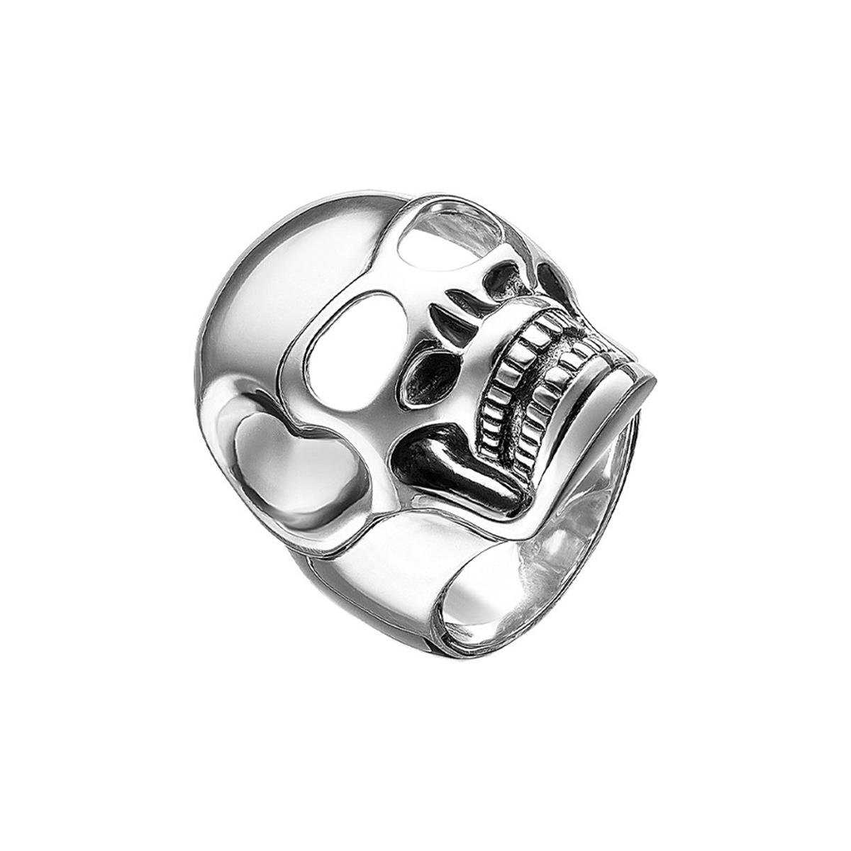 THOMAS SABO Men's Ring Rebel at Heart Skull 925 Silver Size 52 (16.6) UK Size M - TR1704-001-12-52