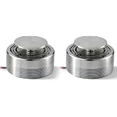 Resonance Speaker 2Pcs 2Inch All Frequency Resonance Speaker, 4&Omega; 25W Resonance Speaker Vibration Strong Bass Louderspeaker, Sturdy Steel Mini Portable Stereo Sound Creative Speaker
