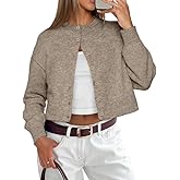ATHMILE Cropped Cardigan Sweaters for Women Lightweight Crop Knit Y2k Fall Outfits Fashion Clothes 2026