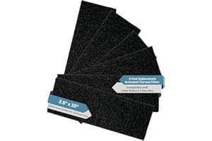 Fresh Headquarters 6Pack Activated Carbon Filters – Compatible with Litter Robot 3 Cat Litter Box – Eliminates Odors & Installs Easily - Made in USA
