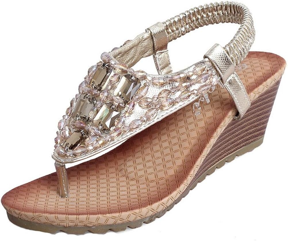 Womenâs Platform Heel Casual Platform Thong Sandals â CENTHURYâ¢