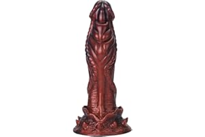 Fantasy Monster Knot Dildo, Creature Beast Alien Dildo with Strong Suction Cup Base, Textured Shaft with Sudden Wide Knot for