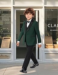 Tuxedo Suits for Boys 3 Pieces Slim Fit Boys Formal