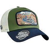 Original Chopper Motorcyclist Ranch&corral Cap, Black, 3-5 3/8