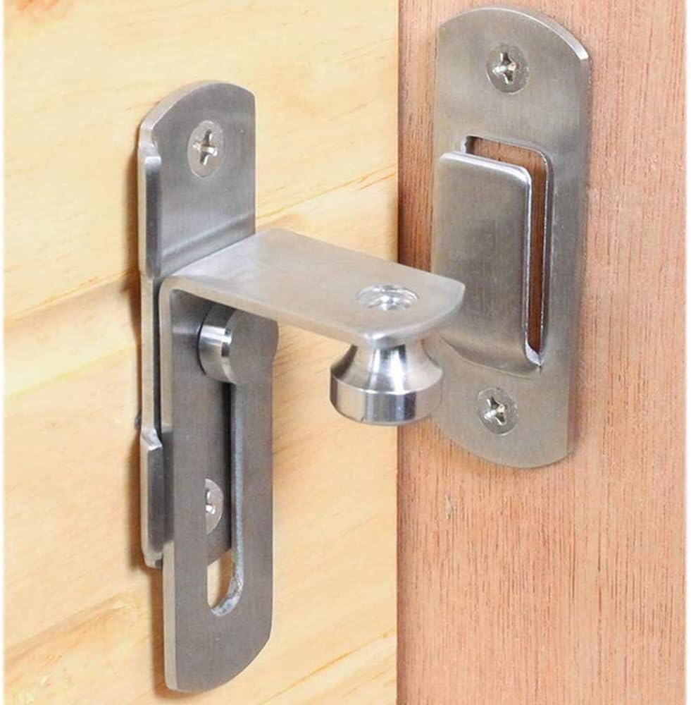 Pestillo para puerta de 90 grados con hebilla barril con tornillos para