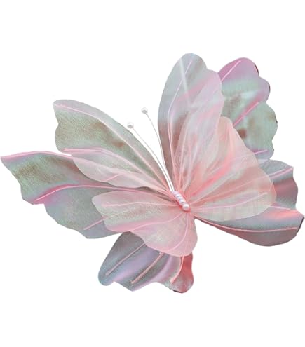 Papillon Artificiel Géant 20 Pouces Soie - Décoration Mariage Photographie Fête