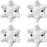 LONGKUN Golf Shoe Spikes 20 Pcs Replacements with 1 Cleats Wrench White Grey view 5