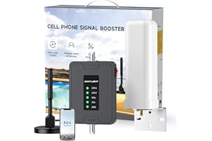 ANNTLENT Cell Phone Booster for RV | Boosts 5G 4G LTE for All U.S. Carriers - Verizon, AT&T, T-Mobile & More on Band 2, 4, 5, 12, 13 and 17 | Easy to Setup | FCC Approved