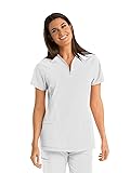 BARCO One Women's Two Pocket Zip V-Neck Perforated