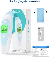 AILE Digital Thermometer 3 in 1 Forehead Ear Object CE ISO MHRA view 7